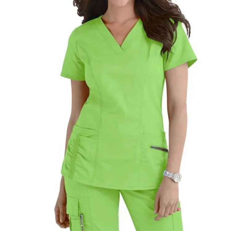 

Top Quality Fashionable Hospital Uniforme Medico Nursing Breathable Scrubs Suit Uniforms Jogger Women Medical Scrub Sets