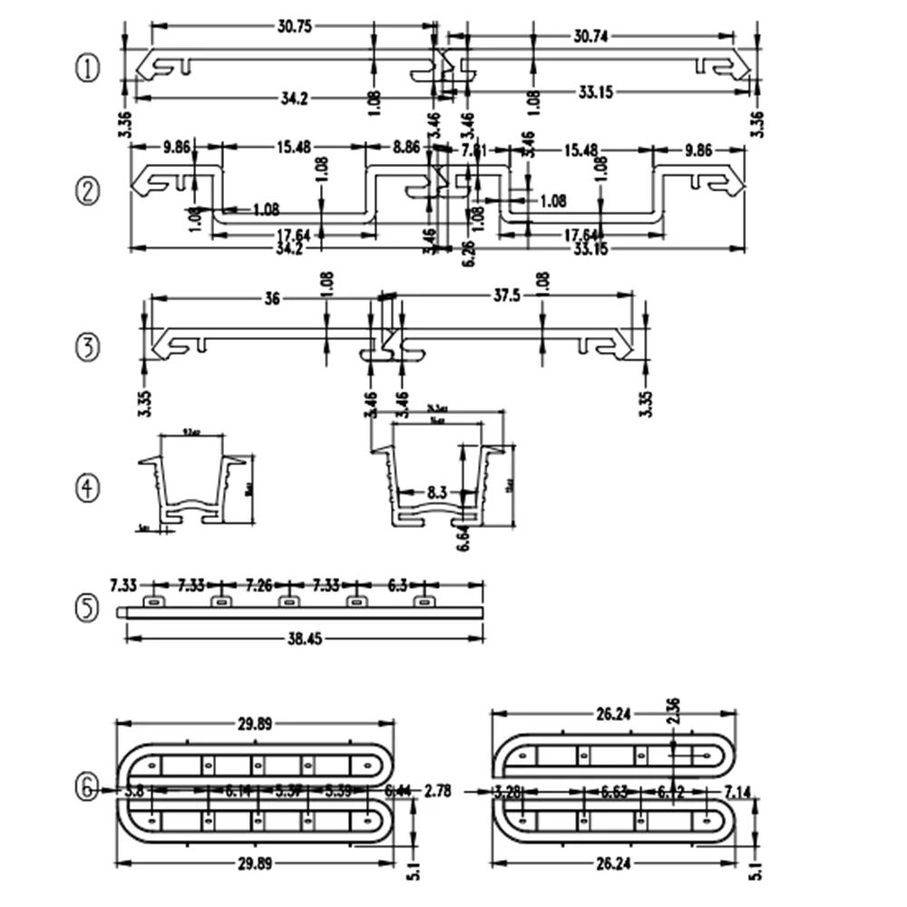 
Metal color Plastic Rolling shutter door for Wooden Cabinet use 