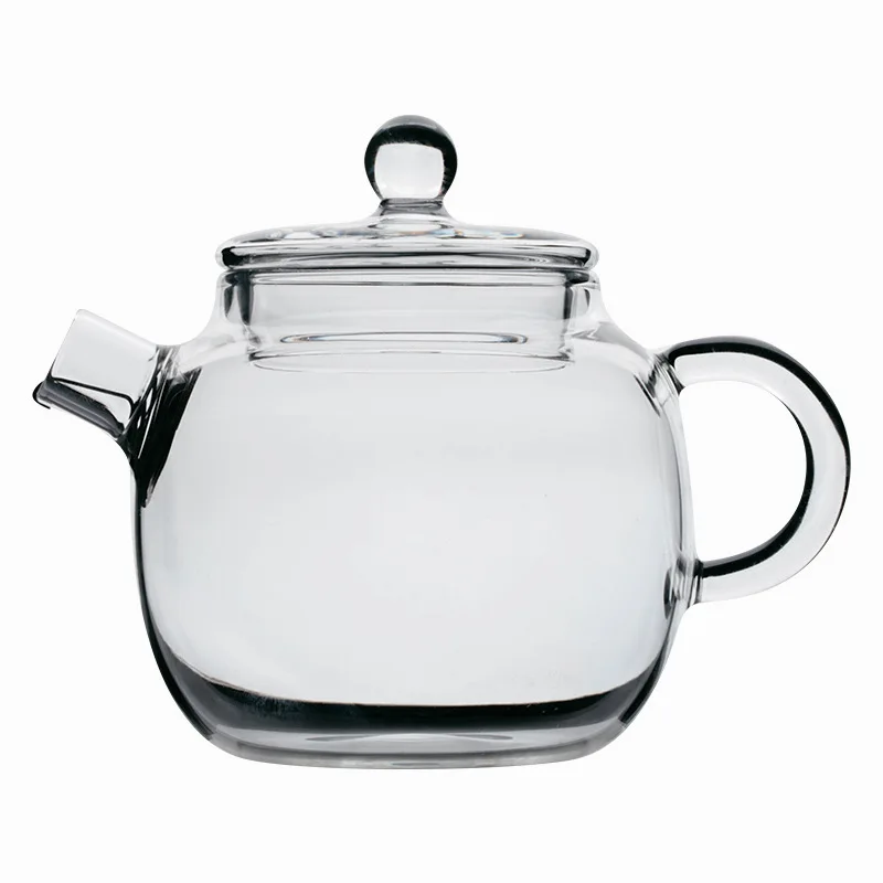 

Glass teapot high temperature resistance 150ml thicken Pyrex glass household flower teapot glass tea kettle, Transparent