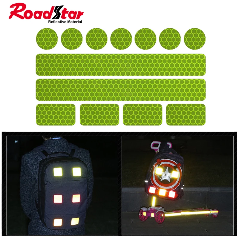 
Hi-Vis Waterproof Self Adhesive Reflective Stickers Decals For Motorcycle 