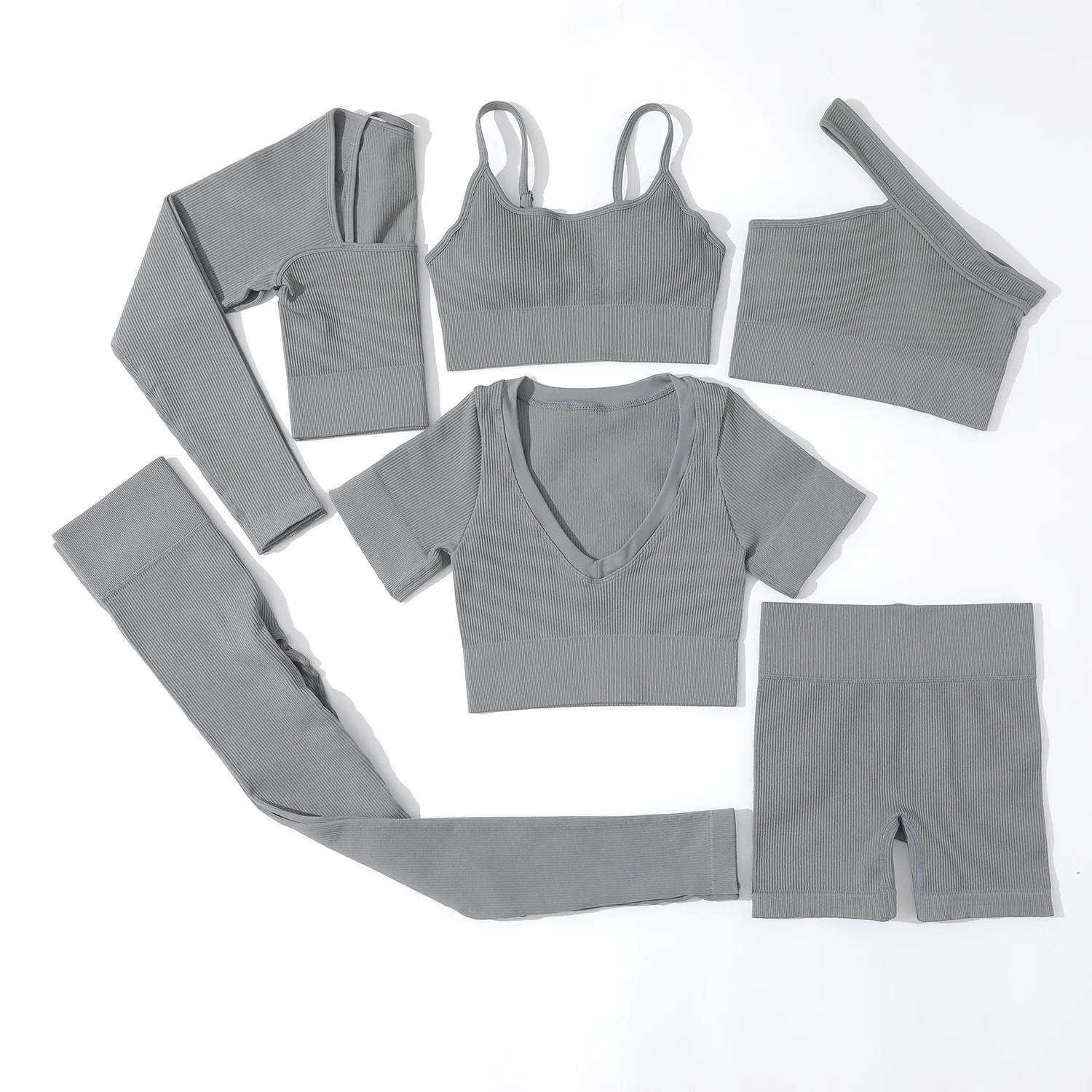 

New arrival 6 piece yoga set yoga sport gym fitness sets for women