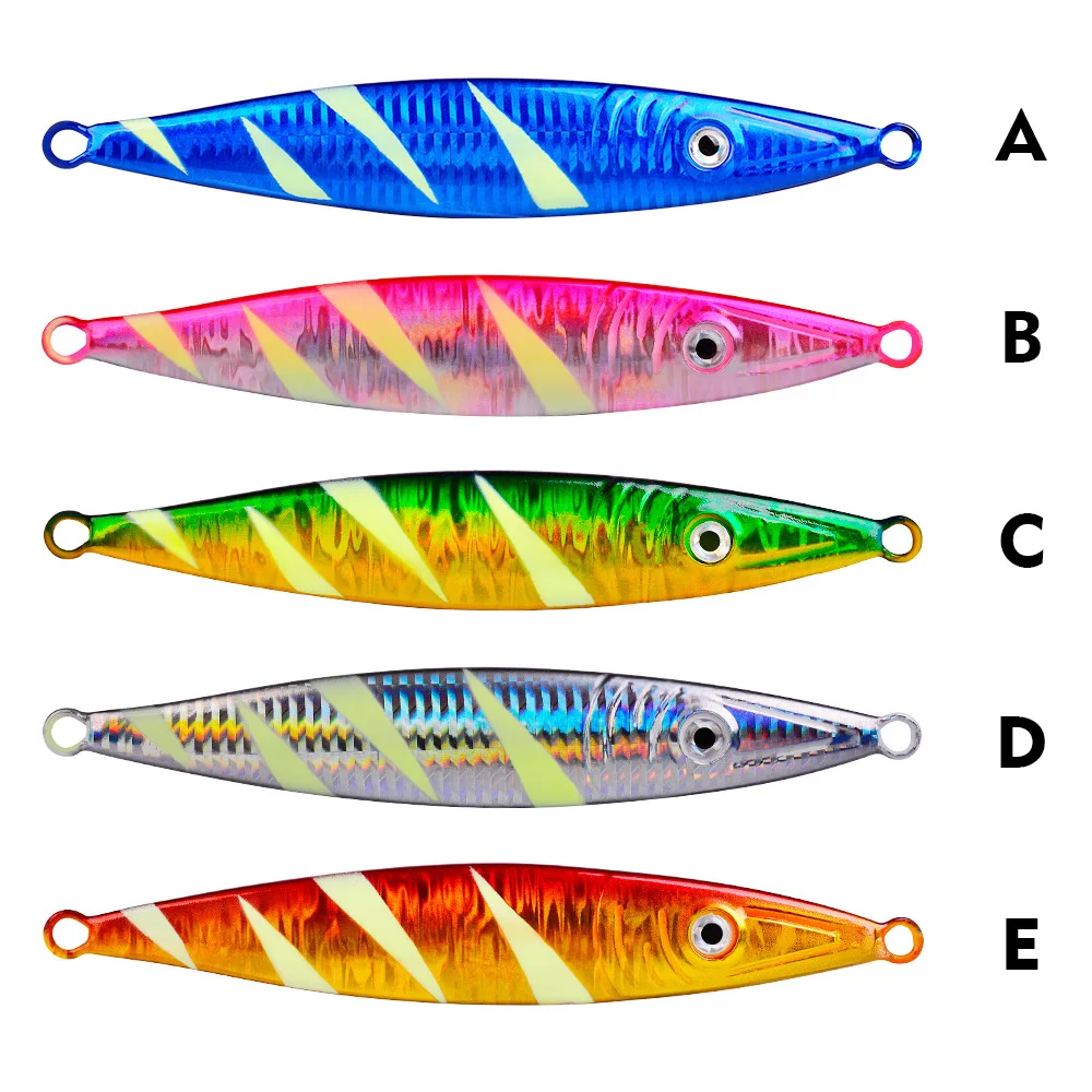 

Promotion jiging lures vertical saltwater jigs metal jig lures 30g - 200g jigging lure slow