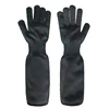 Black 7 Gauge Cut &Abrasion Resistant stainless Steel Wire HTP General Conditions Policeman Security men Gloves 48cm Long