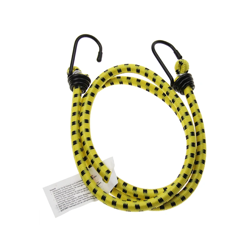 

Yellow  strong sport Latex rubber rope Strap iron bungee cord hooks