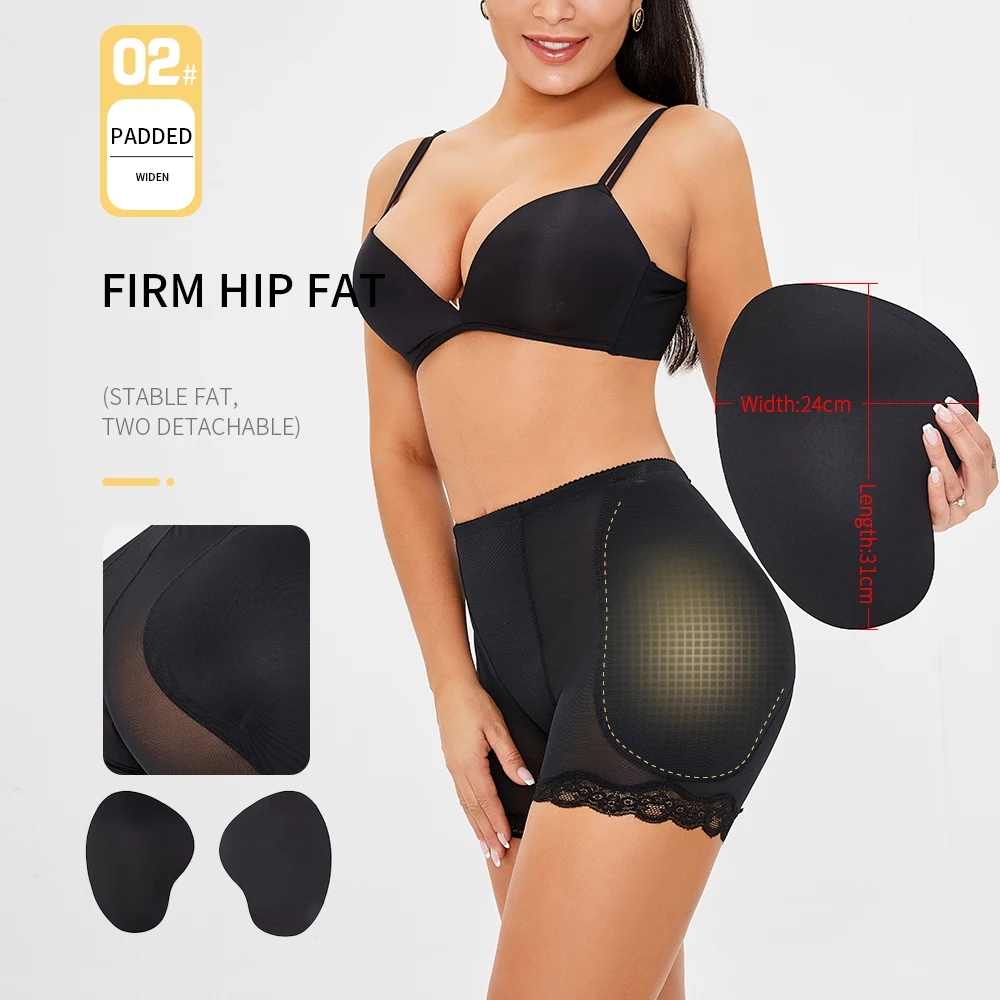 

LangQin Brand Plus Size Amazon Hot Sales Control Panties Dresses False Ass Hips Women Waist Shaper, Back