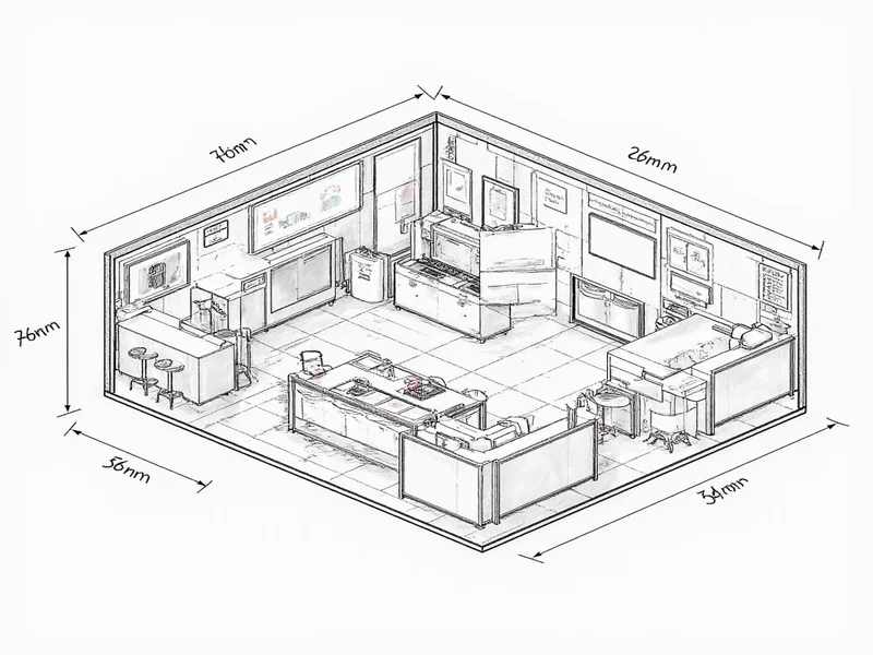 Craft show booth layout sketch with measurements