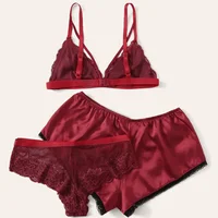 

Womens Sleepwear Lace Lingerie Sexy Femme Langery Sexy Women Satin Lingerie