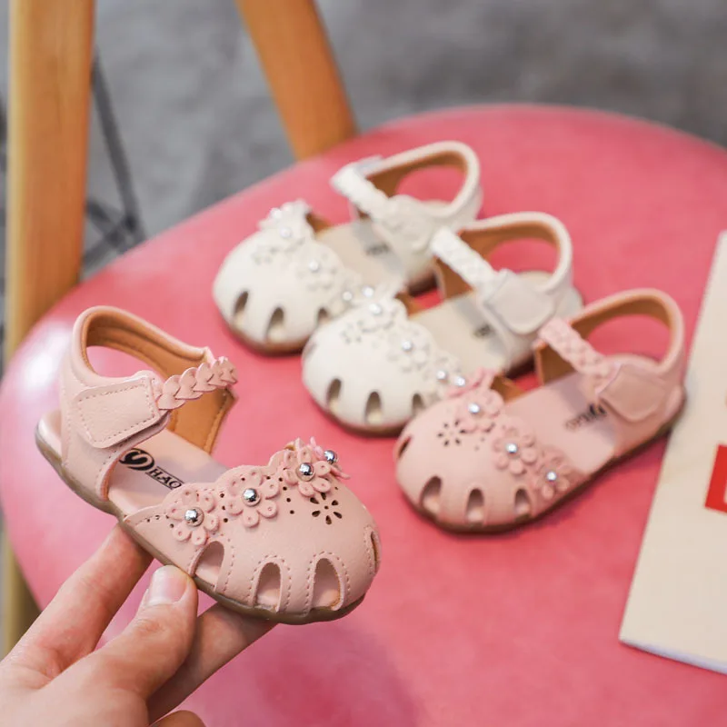 

Baby Anti-kick Baotou Sandals Spring/Summer 2021 Girls Shoes Infant Girls Toddler Shoes Wholesale, Different colors and support to customized