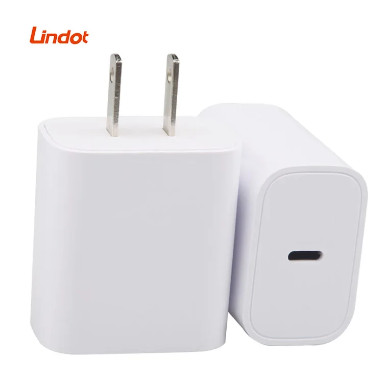 

Charging brick usb charge 20w 1.67 amp usb c type adaptor pd usbc block wall charger, White