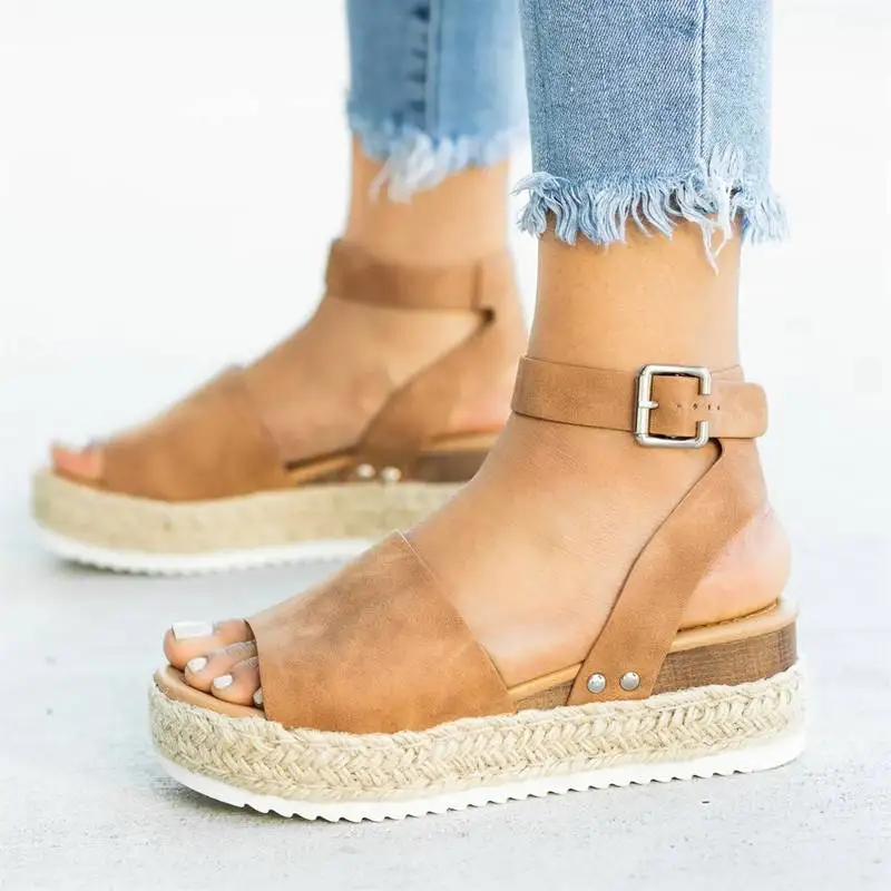 

Wedges For Women High Heels Summer Shoes 2019 Flip Flop Chaussures Femme Platform Sandals Plus Size 35-43