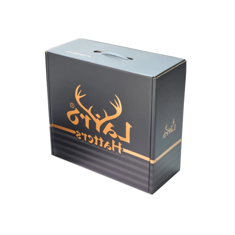 Custom Logo Printing Cowboy Hat Box Cardboard Large Storage Shipping