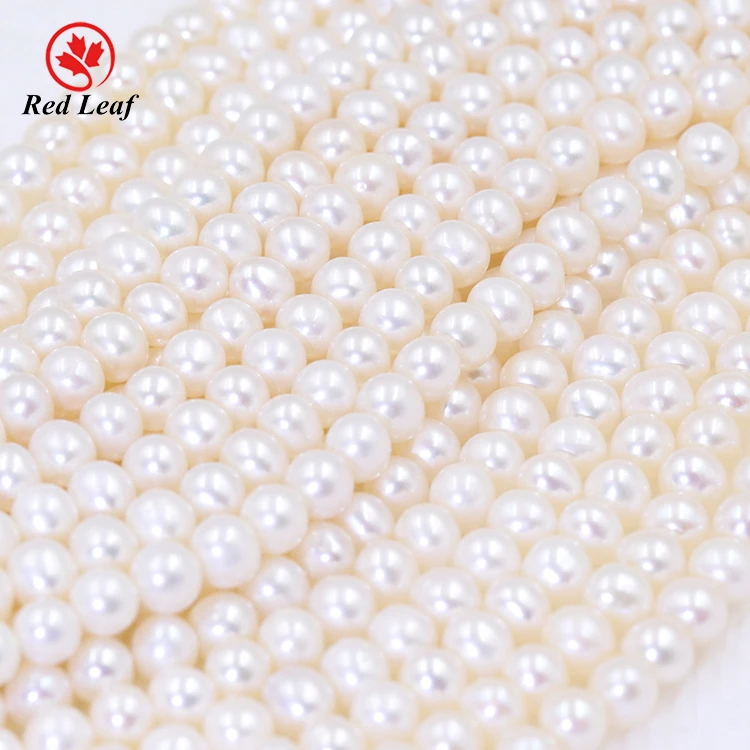 

Redleaf Jewelry Wholesale 5.0mm Beaded Real Cultured Natural South Sea Pearl Necklace, White