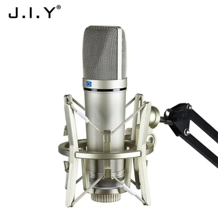 

U87 China Factory Noise Reduction Stand Canceling Circuit Mic Desktop, Champagne