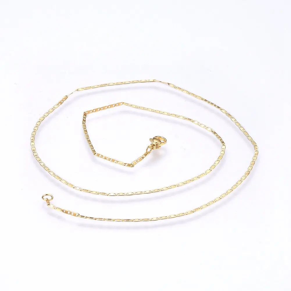 

Pandahall Golden Mariner Chain 304 Stainless Steel Necklace, Gold color