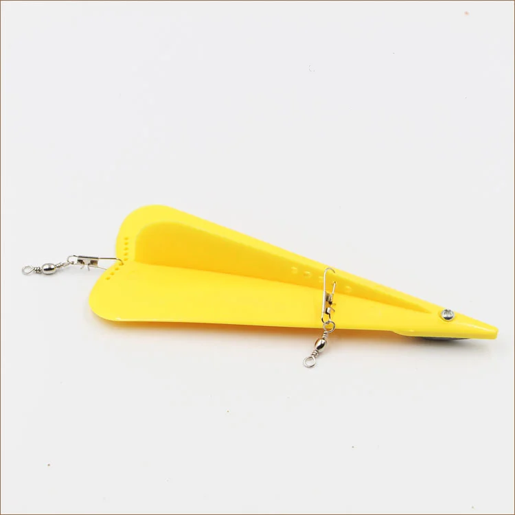 

Wholesale Fishing Gear fishing Plastic Diving board with Swivel and Lead, Yellow