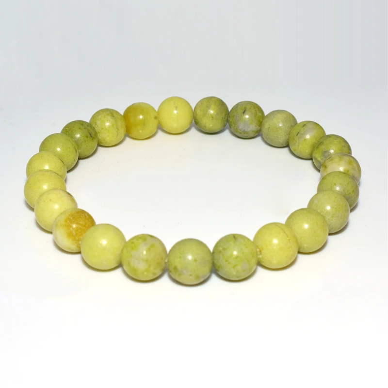 

Trade Insurance  High Grade Natural Wasabi Stone Bracelet