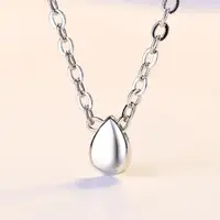 

Hot fashion accessories silver plated water drop necklace clavicle chain wholesale