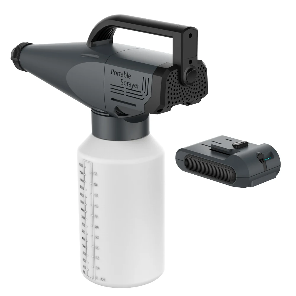 

2020 New Portable Cordless Rechargeable Sprayer Machine Battery Powered Electric Cordless Fogger, Blue and black or customized