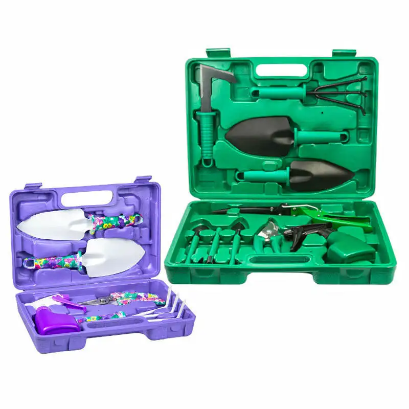 Hotsale 5pieces and 10 pieces with  SPAde ShoveL Rake Trowel Leaf Rake of Garden Tool  kits
