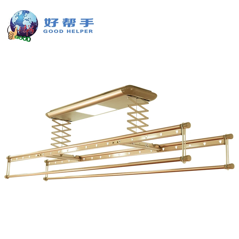 

Goodhelper cheap wholesale simple function minimalist ceiling mount clothes drying rack HBS01-1304A-A/S-P