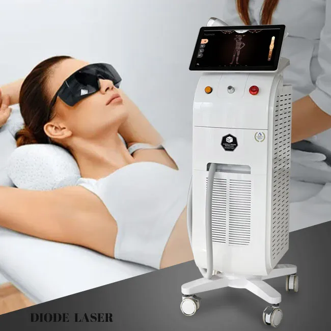 

DFLASER CE Approved Double Handle Germany Ice Titanium Alex 755 808 1064 laser Hair Removal 1600w 808nm Diode Laser