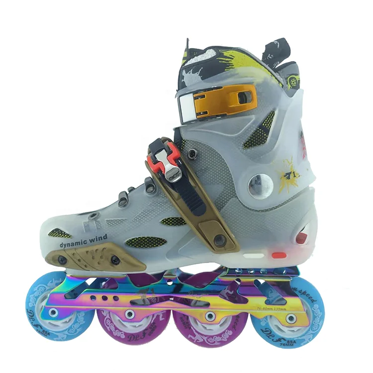 

Urban Freestyle Slalom Hard boot Flashing Roller Inline Skate For Adult, Customized