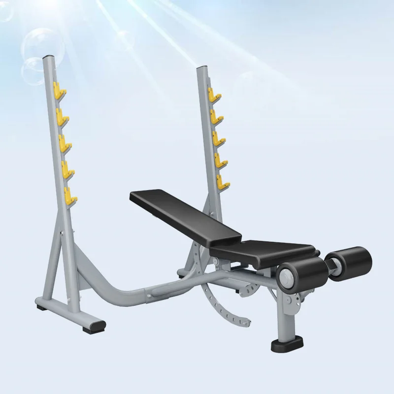 

Multi Functional Bench Commercial Gym Equipment 3 in 1 Plate Loaded Weightlifting Flat Decline Incline Bench Press, Optional