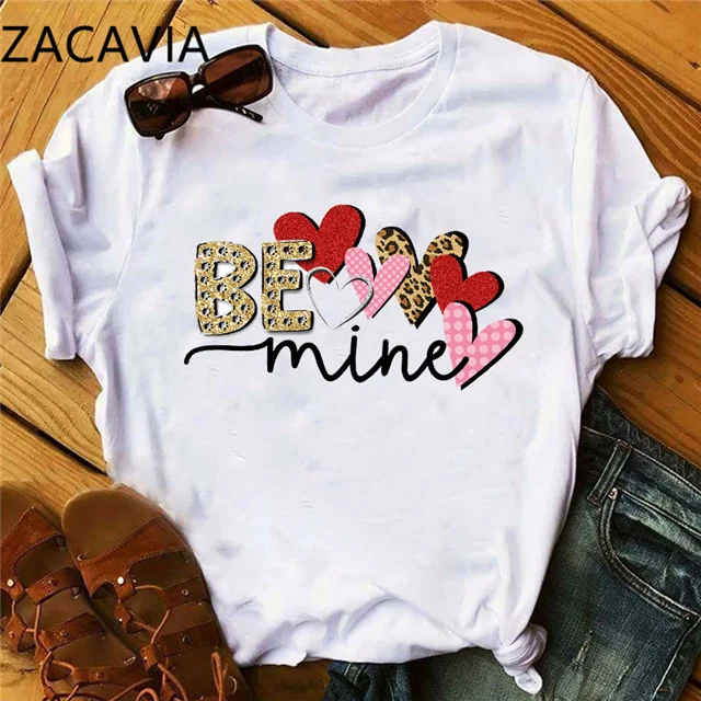 

Zacavia 2021 New Fashion XS-3XL T-shirt Leopard Print Love Couple T-shirt for Men and Women Free Shipping, Picture showed