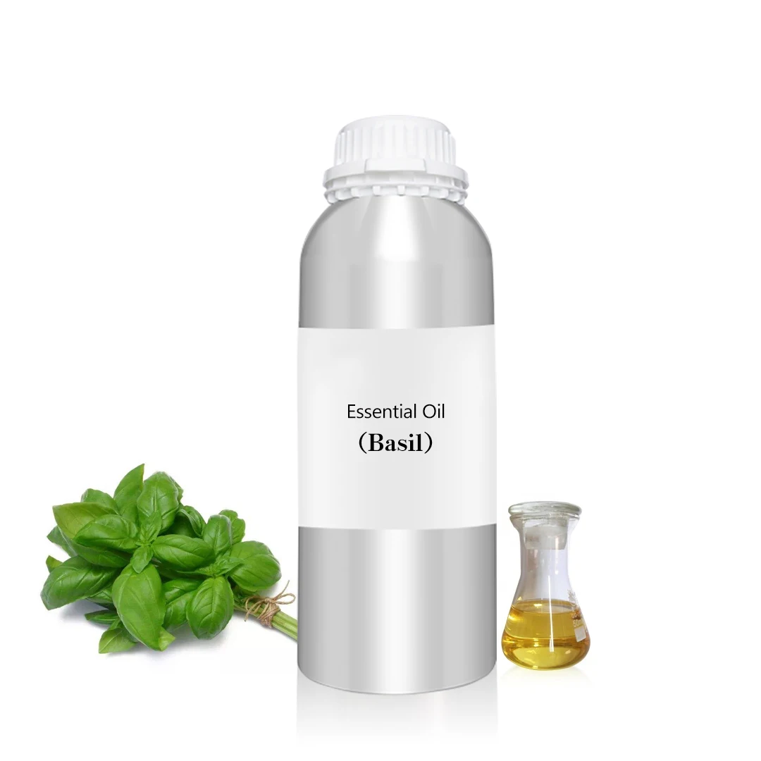 

Basil essential oil Therapeutic grade wholesale bulk price OEM 100% pure natural organic holy basil essential oil