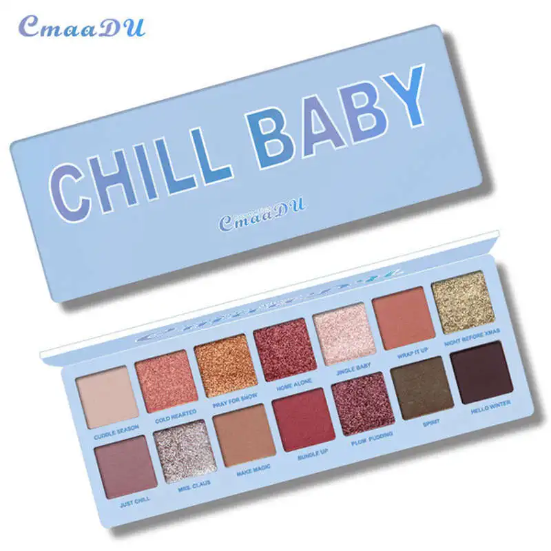 

New Makeup Palette CmaaDu 14 Color Waterproof Eye Shadow Palette Powder Matte Eye shadow Cosmetic