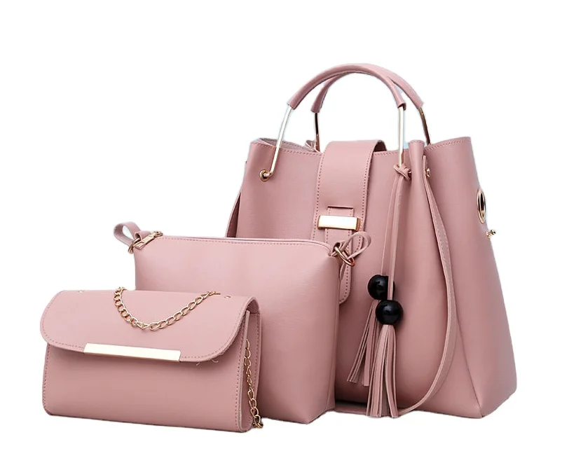 

Factory outlets 3pcs women hand bags waterproof crossbody shoulder bag set designer leather tote bags