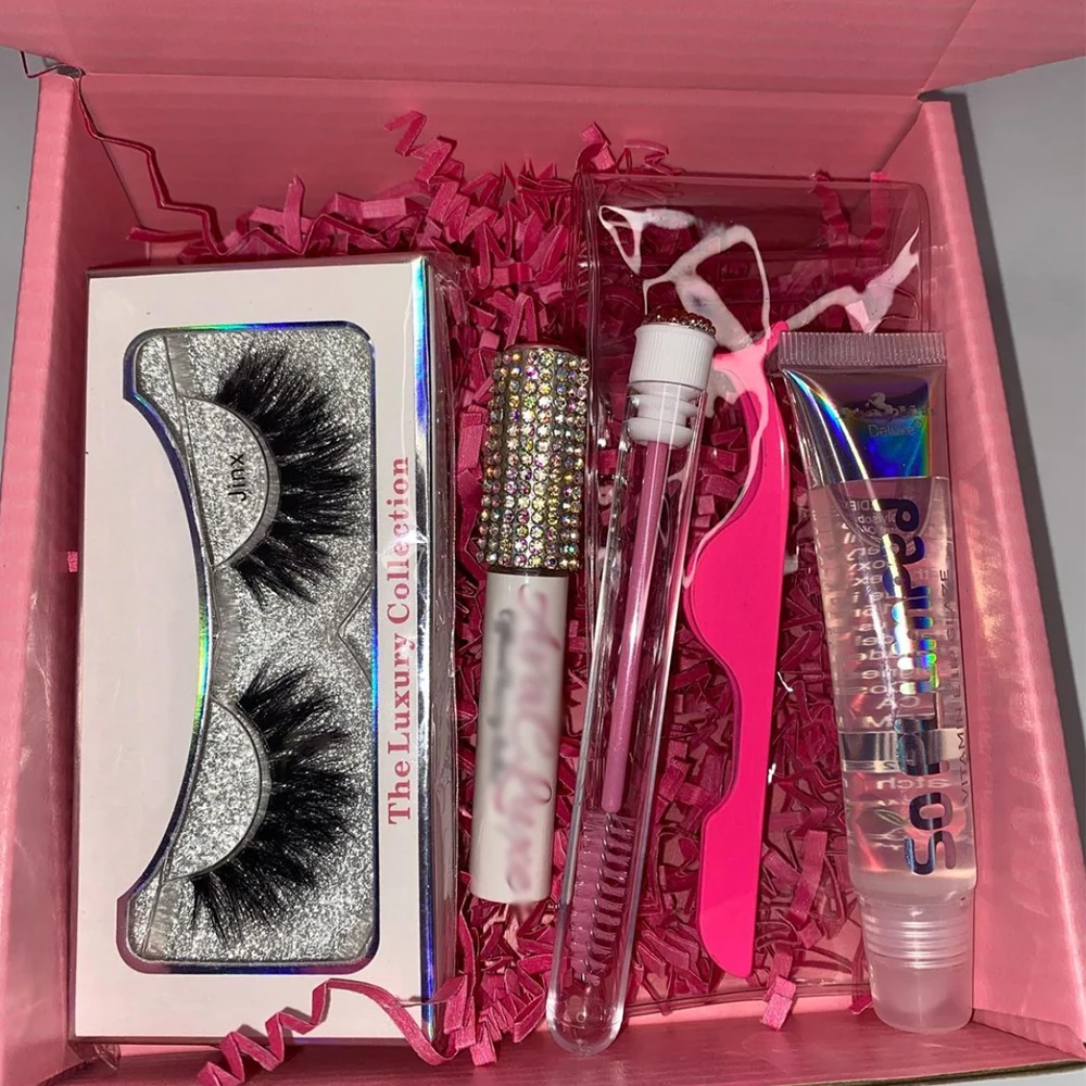 

New Arrivals Private Label Custom 25mm 3D Mink Lashes Packaging Box Mink Lashes Custom Logo 3D Mink Eyelashes set Vendor