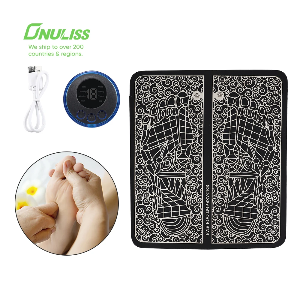 

Portable Usb Home Office Use Electric Foot Massager Muscle Massage Foot Pad Ems Electrical Hot Selling Travel Foot Massager Mat