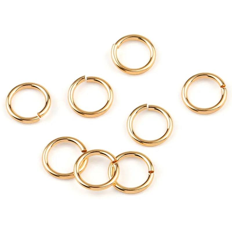 

G.T All Jewelry Wholesale All Sizes Open Single Ring Real Gold Filled Jump Rings Luxury Jewelry Accessories