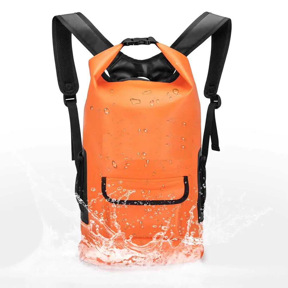 500d Pvc Tarpaulin Waterproof Dry Backpack 25l For Outdoor Hiking ...