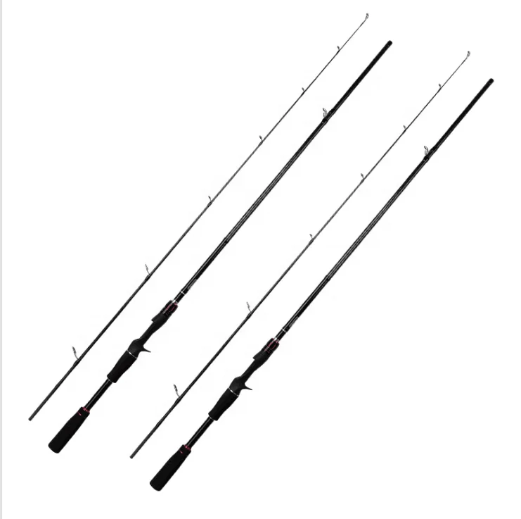 

Carbon Luya Rod 2.1m Straight Handle M MH Adjustable Fishing Rod, Black