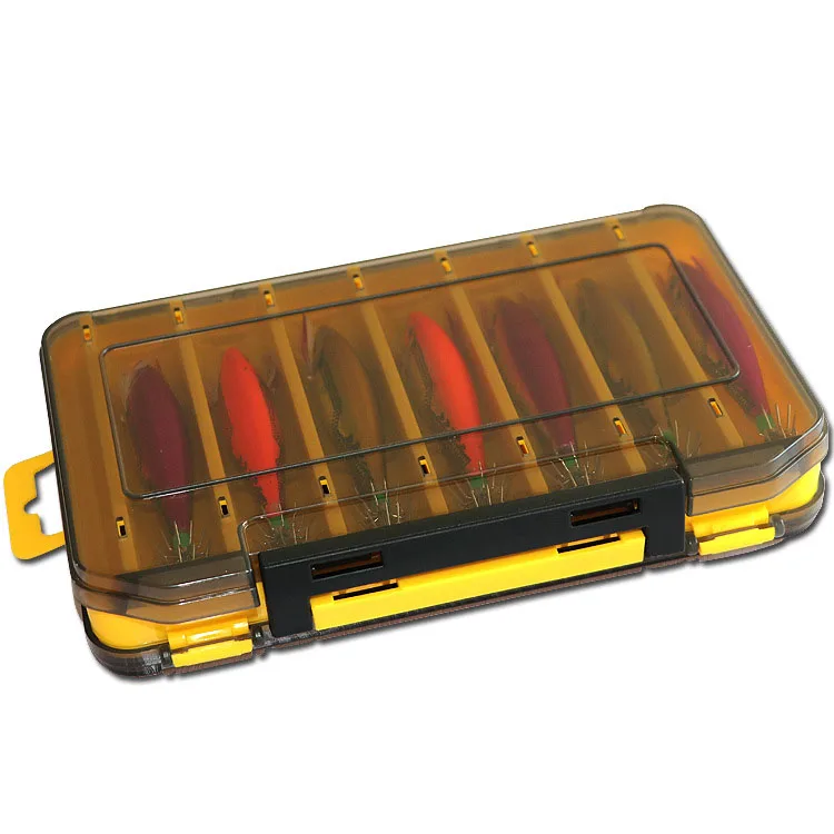 

Double Sided High Strength Fishing Box 12 Compartments Bait Lure Hook Accessories Boxes Storage Fishing Tackle Boxes