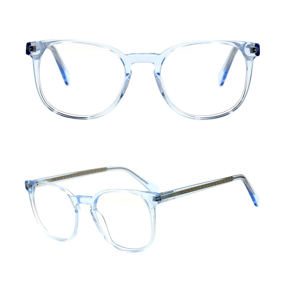 

G3003 transparent clear round acetate optical frame