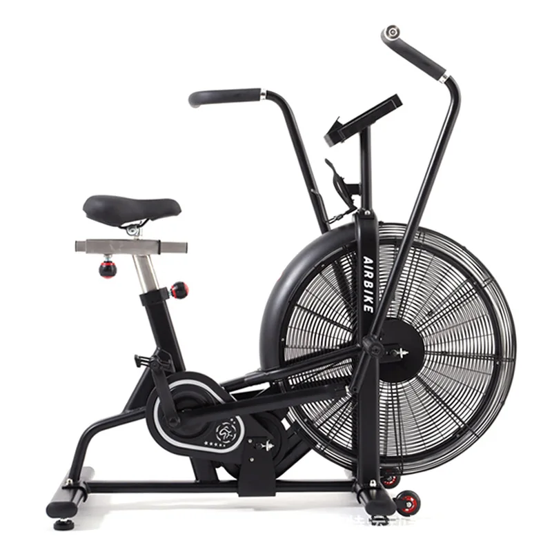 

New Style Indoor Sports Fitness Exercise High-Efficiency Fat Burning Training Wind Resistance Air Bike, Black