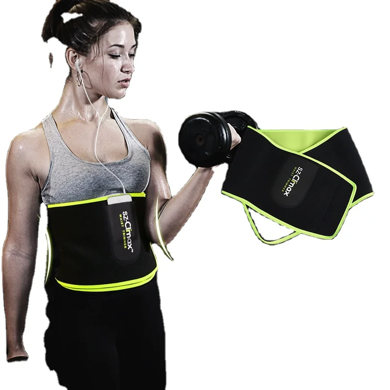 

Customized outdoor fitness, running body shaping, warm yoga with sweat, breathable exercise, waist protection, Black