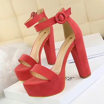 

High heel sandals New 2021 women high heel shoes Sandals for women and ladies open toe belt buckle