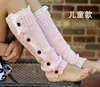 Leg Warmers Girls Socks Gaiters Boot Cuffs Winter Warm Lace Flower Border Stocking Leg Wraps Knitted wool high bands