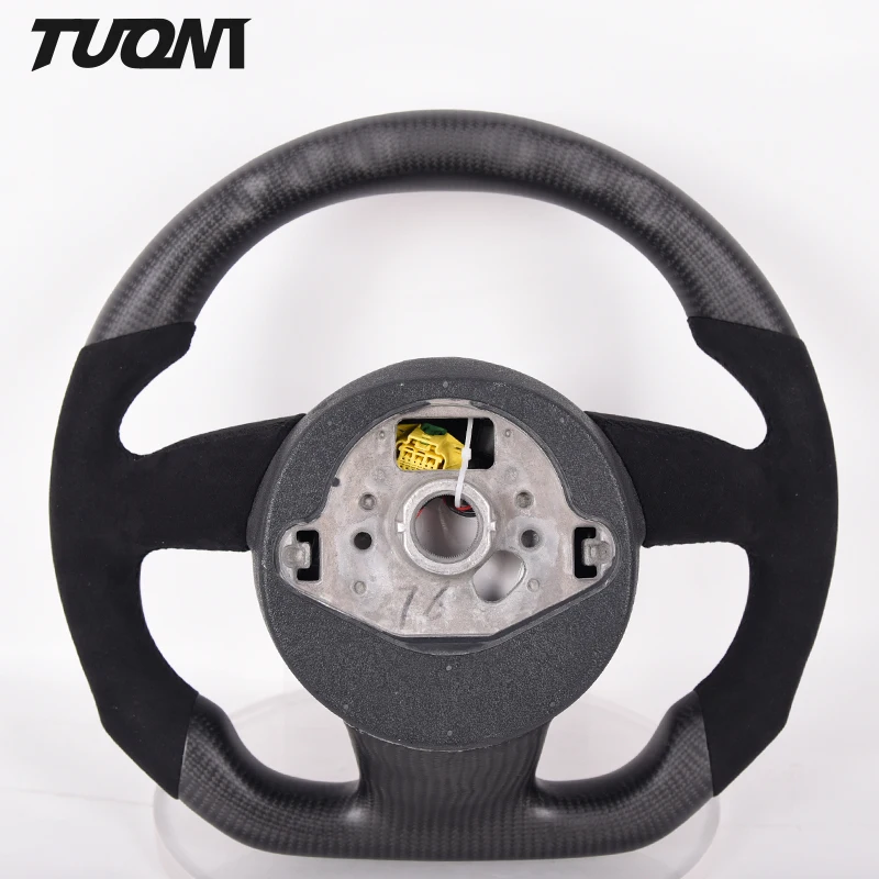 

For Au-di B8.5 S4 S5 Rs5 Rs6 Q5 Q7 Matte Carbon Fiber Alcantar-a LED Steering Wheel, Customized color