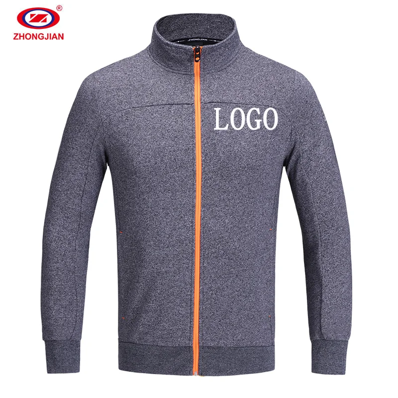 

Custom Logo Men's BlankJacket Stand Collar Zip Up Jacket
