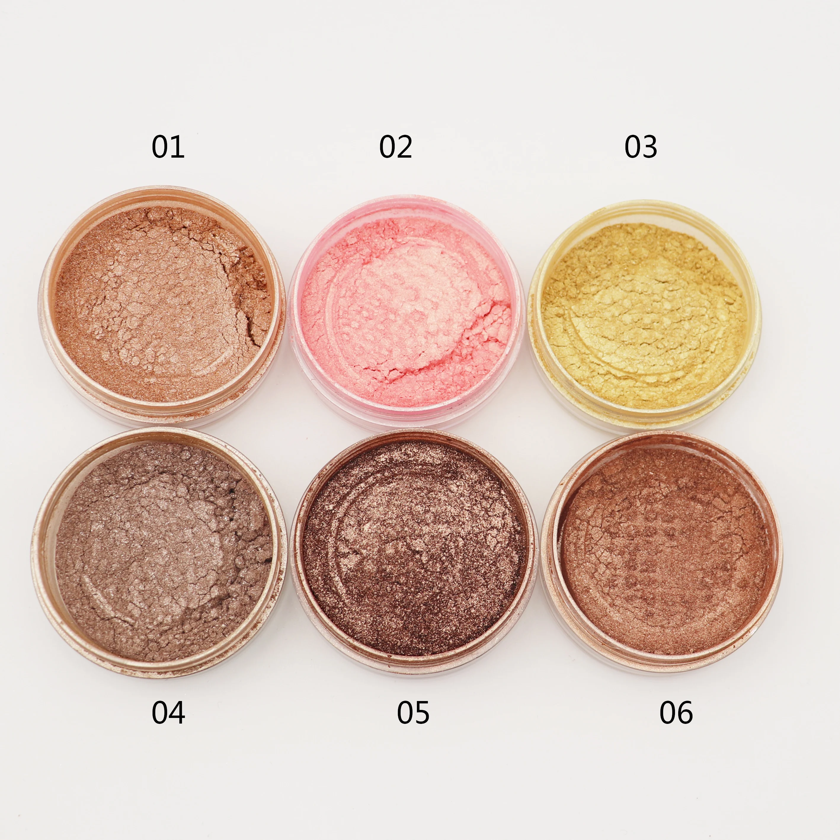 

Make Your Own Brand Vegan Cosmetics Private Label Face Makeup Translucent Setting Loose Powder Highlighter, 6 colors