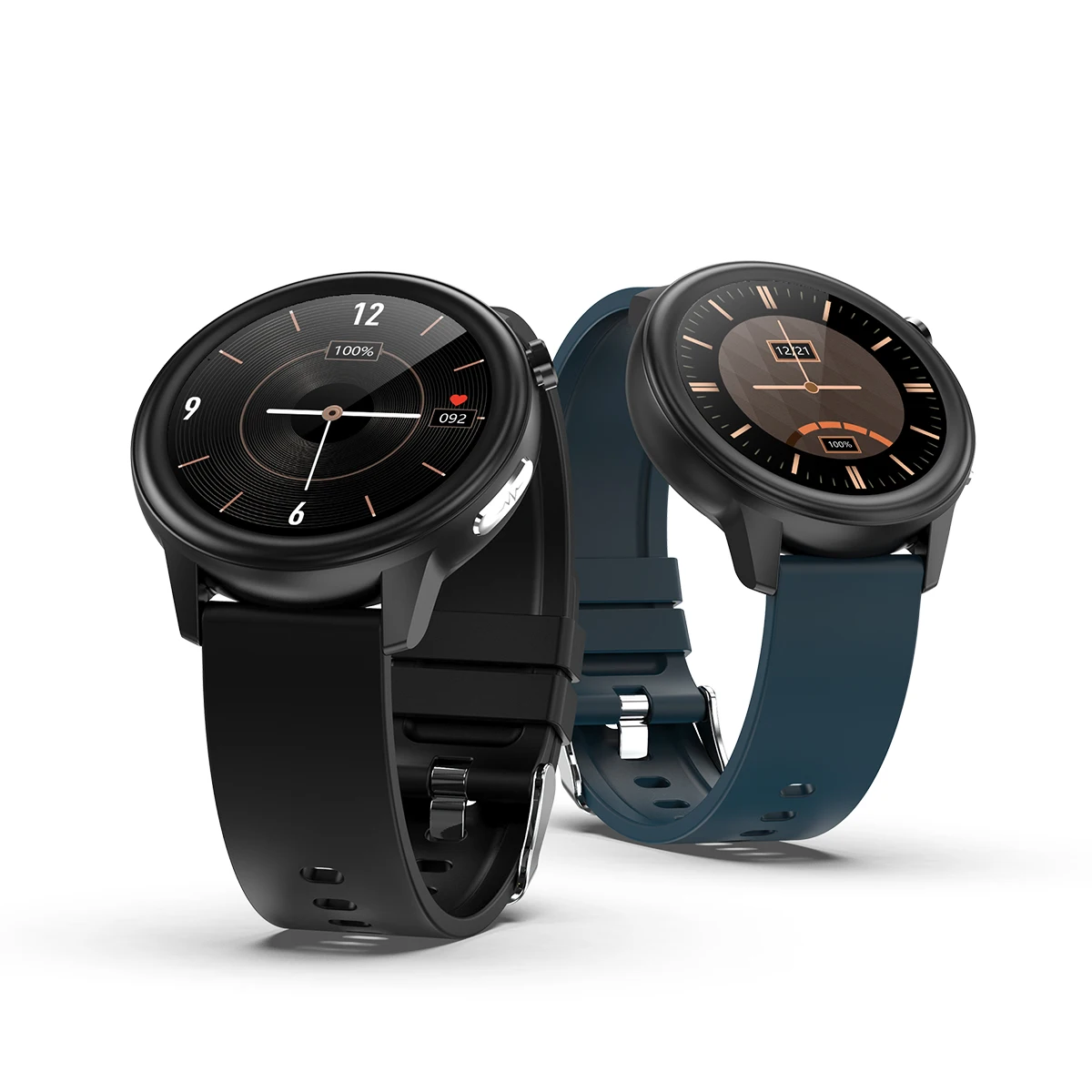 

novedades ecg ppg monitor de salud impermeable correa de cuero reloj inteligente reloj inteligente e80 smart watch, Black, blue, brown, red
