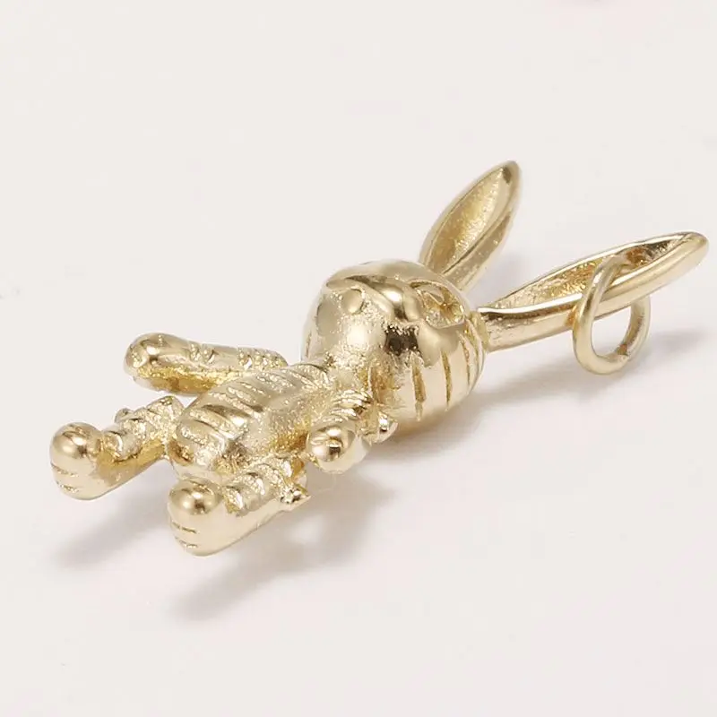 

Stylish Gold Plated Non Tarnish Stainless Steel Rabbit Shaped Necklace Pendant