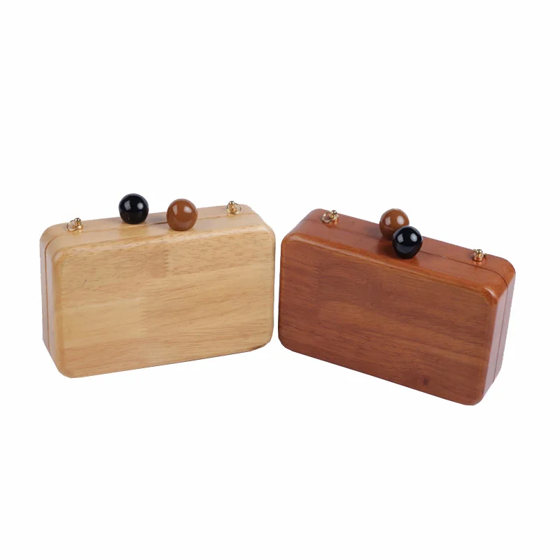 

OXGIFT Wholesale clutch wooden bags purse woman