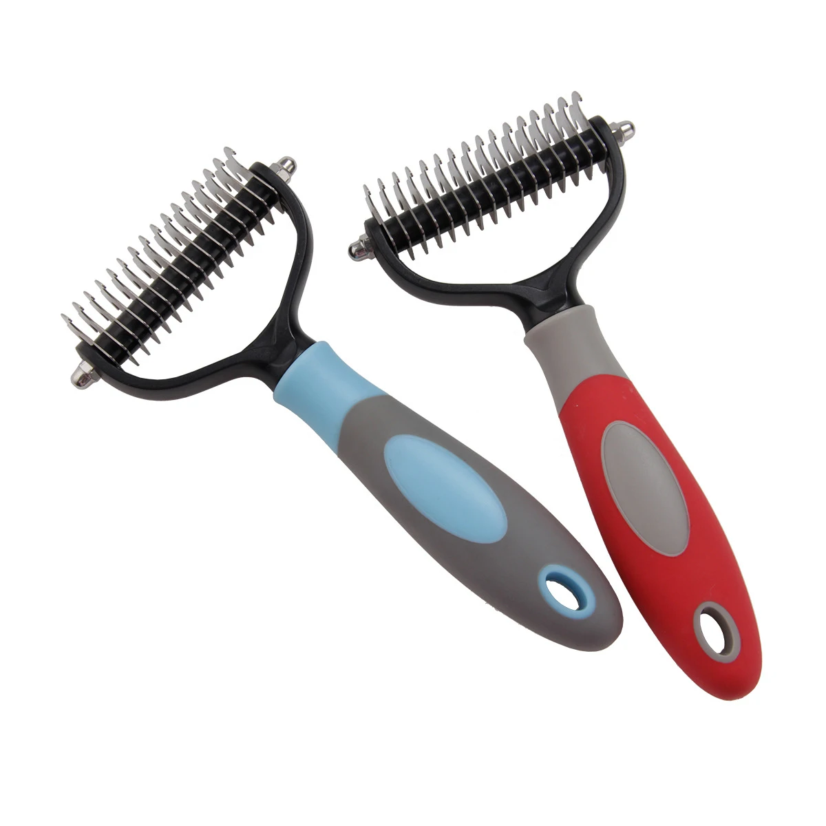 

Pet Cleaning Hair Removable Tool Double Sided Massage Dog Rake Deshedding Dematting Brush Comb