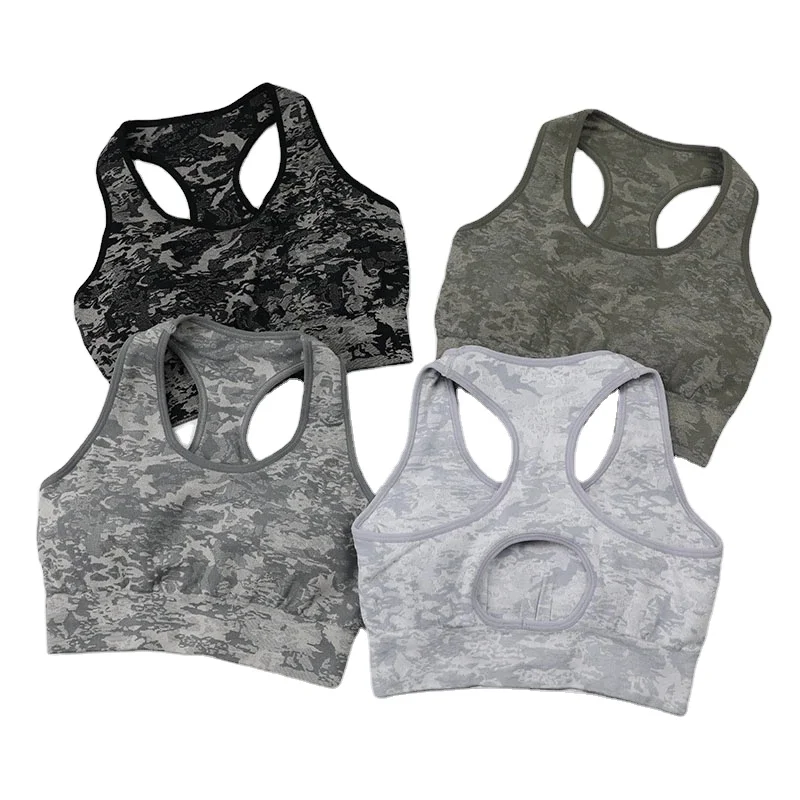 

New Camo Seamless butt scrunch leopard gym set wholesale High Waist Leggings Sport Bra gym set for women, Picture